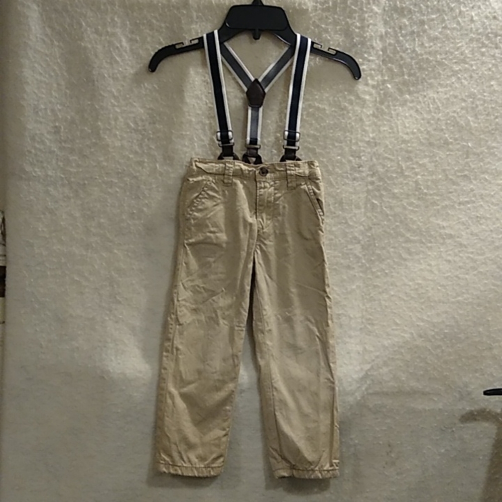 Joe Fresh Chinos w/removable/adjustable Suspenders
